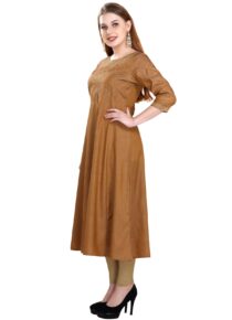 Viscose Silk Flared Kurta