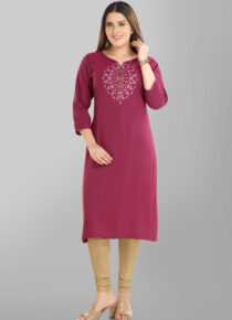 Viscose Silk Stright Kurta