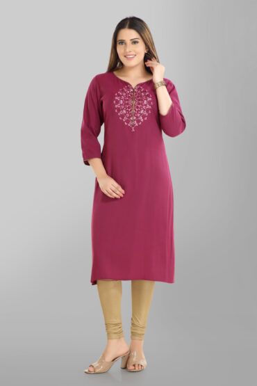 Viscose Silk Stright Kurta