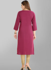 Viscose Silk Stright Kurta