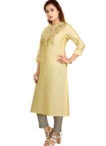 Viscose Silk A-line Kurta