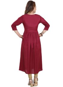 Viscose Silk Flared Kurta