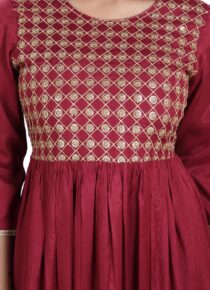 Viscose Silk Flared Kurta