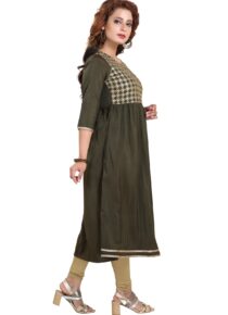 Viscose Silk Flared Kurta