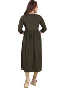 Viscose Silk Flared Kurta