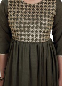 Viscose Silk Flared Kurta