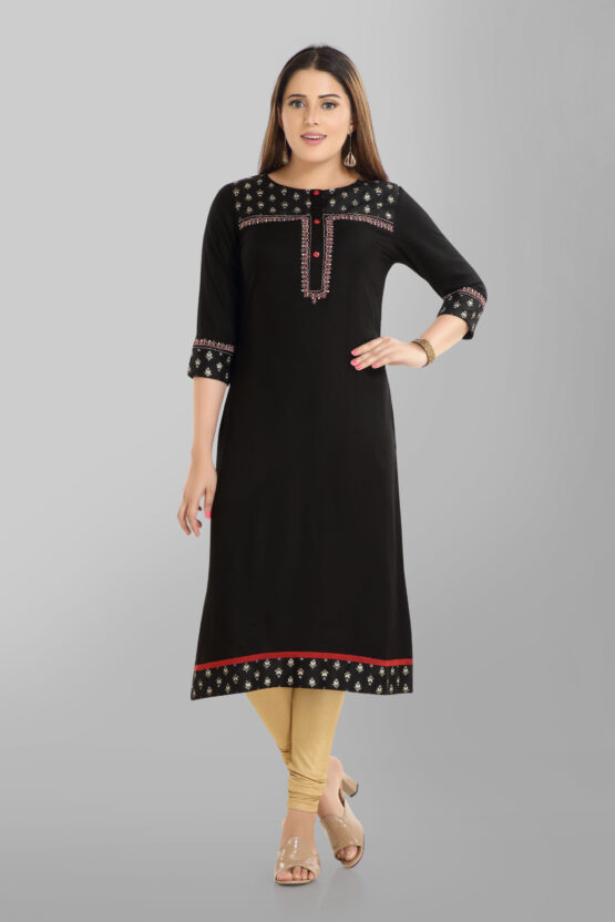 Rayon Straight Kurta